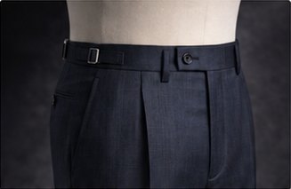 Pleated tailored trousers